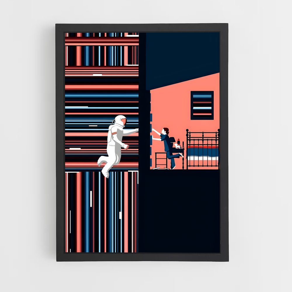 Poster L'Horizon Inconnu – affiche Art spatial (vue 2)